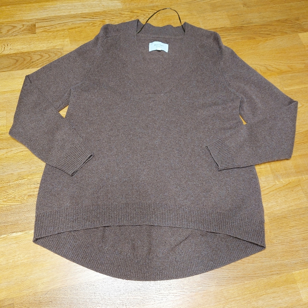 Part Two Elenna Wool Blend Pullover  Size XS Classic Earthy Neutral Boxy Fit
